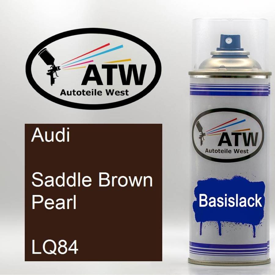 Audi, Saddle Brown Pearl, LQ84: 400ml Sprühdose, von ATW Autoteile West.